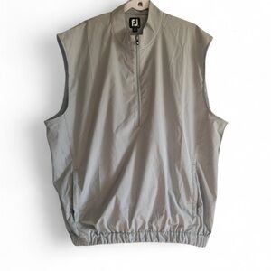 FootJoy Men's Grey Half-Zip Windshirt Vest Size XL